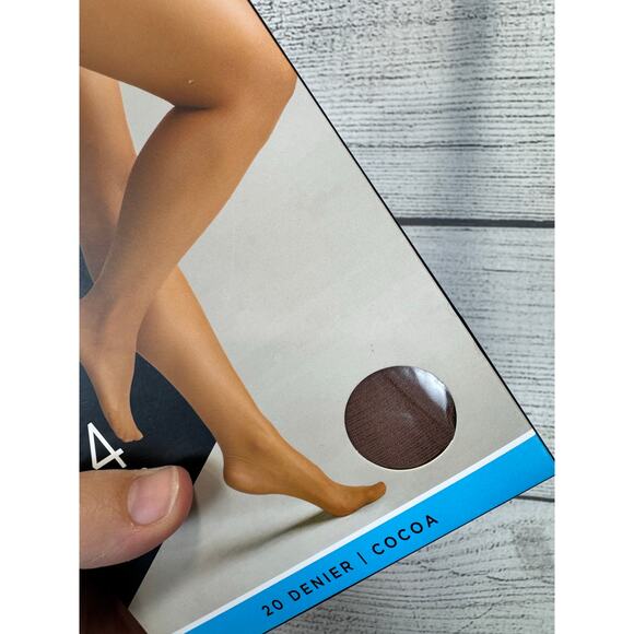 Silk Impressions Plus Size High Rise Cocoa Sheer Control Top Panty Hose Size XXL - Picture 5 of 8